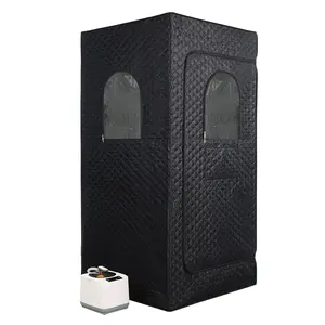 Upgraded Portable Steam Sauna for Home Use - Full Body Recovery Post Workout, Professional-Grade Steamer with Foldable Chair, Detox