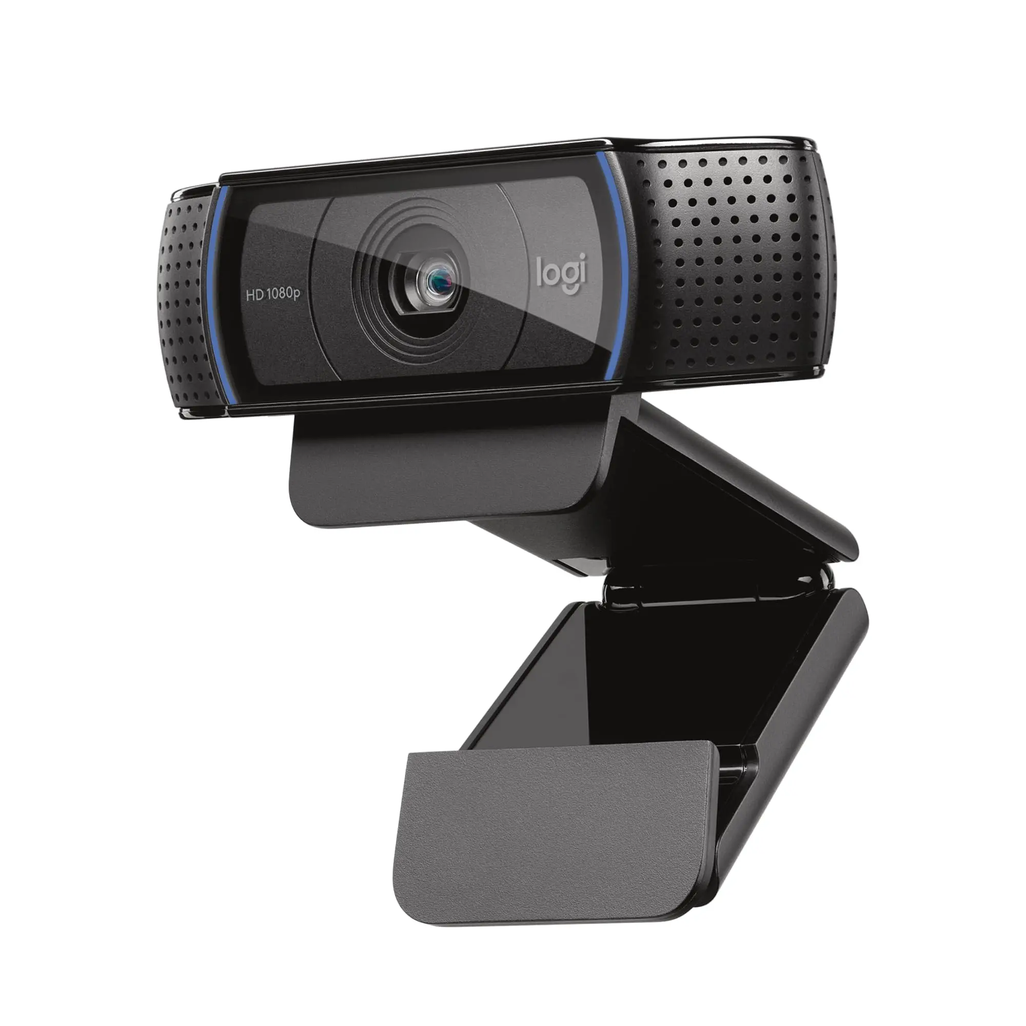 Logitech C920x HD Pro Webcam, Full HD 1080p/30fps Video, Clear Audio, HD Light Correction, PC Camera Webcam, Works with Skype, Zoom, Facetime, PC, Laptop, Mac, Tablet - Black