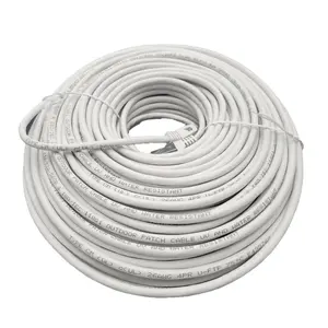 Micro Connector  200 ft. CAT 6A Industrial Outdoor Rated Shielded Ethernet Cable, White
