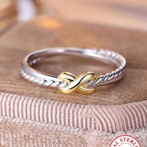 S925 Sterling Silver Fashion Cross Design Ring, Casual Ring Linked, Statement Ring, Unique Rings, Beautiful Rings, Fashion Jewelry for Party, Daily Decor, Trendy All-match & Exquisite Jewelry for Birthday Gift, Wedding Promise Rings, Dainty Stacking Rings