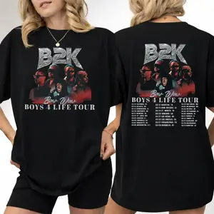 B2K Bow Wow Tour T-Shirt, 2-Sided Graphic Tee, Y2K Hip Hop R&B Shirt, Unisex Rap Music Fan Top, Retro Streetwear Gift