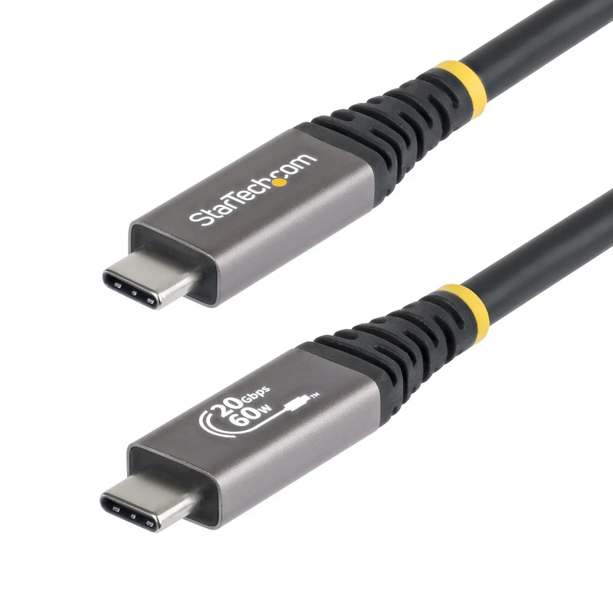 Startech CC10FT20GUSB4CX 10 ft. USB-C C-Type Cable - USB4 20Gbps Charging Dock Cable for Mobile Devices, Charger Compatible, Black, C-Type Cables, Charging Dock Cables