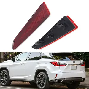 2pcs Red Lens Rear Bumper Bar Reflector lamps Light Kit For 2016 2017 2018 2019 2020 Lexus RX350 RX450h,Replace OEM8191048050, 8192048050
