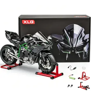 XLG Electric Motorcycle Model, 1:6 Scale, Grateful Kids Gifts, Car Kid Toy, Toys for Grown Ups, Alloy Dynamic Model, Motorcycle with Soundings and Lights and Spray, Bedazzling, Toys, Stranger Things, Things to Buy Diecast Wheels