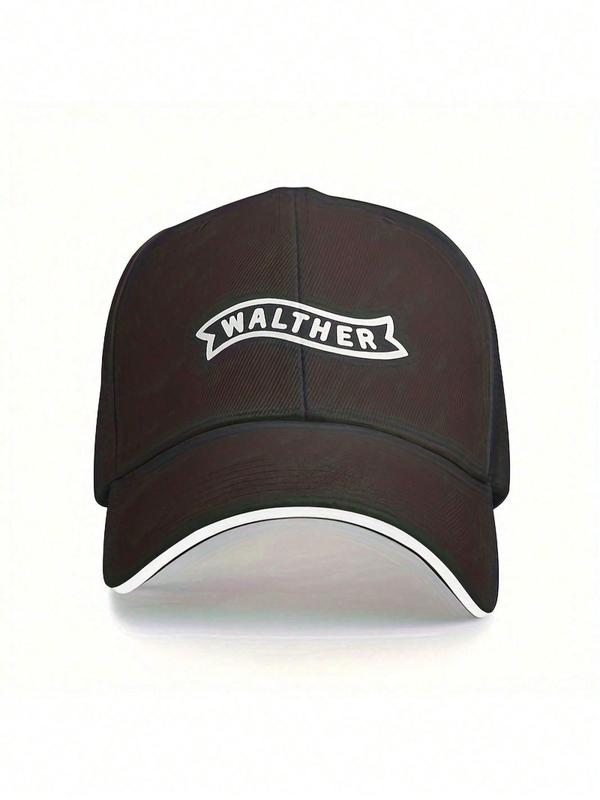 Walther Sports Baseball Cap - Lightweight, 100% Polyester, Hand Washable, Slogan Embroidery, Inelastic, Unisex
