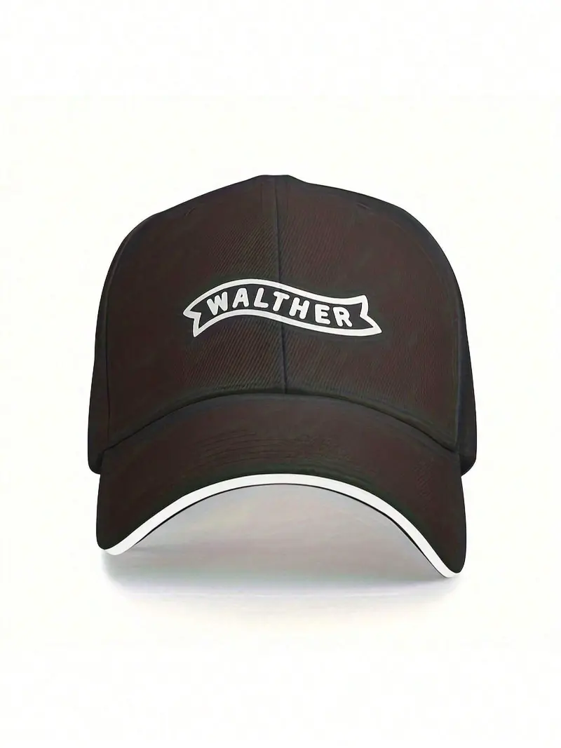 Walther Sports Baseball Cap - Lightweight, 100% Polyester, Hand Washable, Slogan Embroidery, Inelastic, Unisex