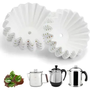 Coffee Filters Compatible with  Coffee Percolator, 150 count White Percolator Filters for  FCP240/Yosemite, Coletti Bozeman 6/9 Cup, Elite Gourmet EC140