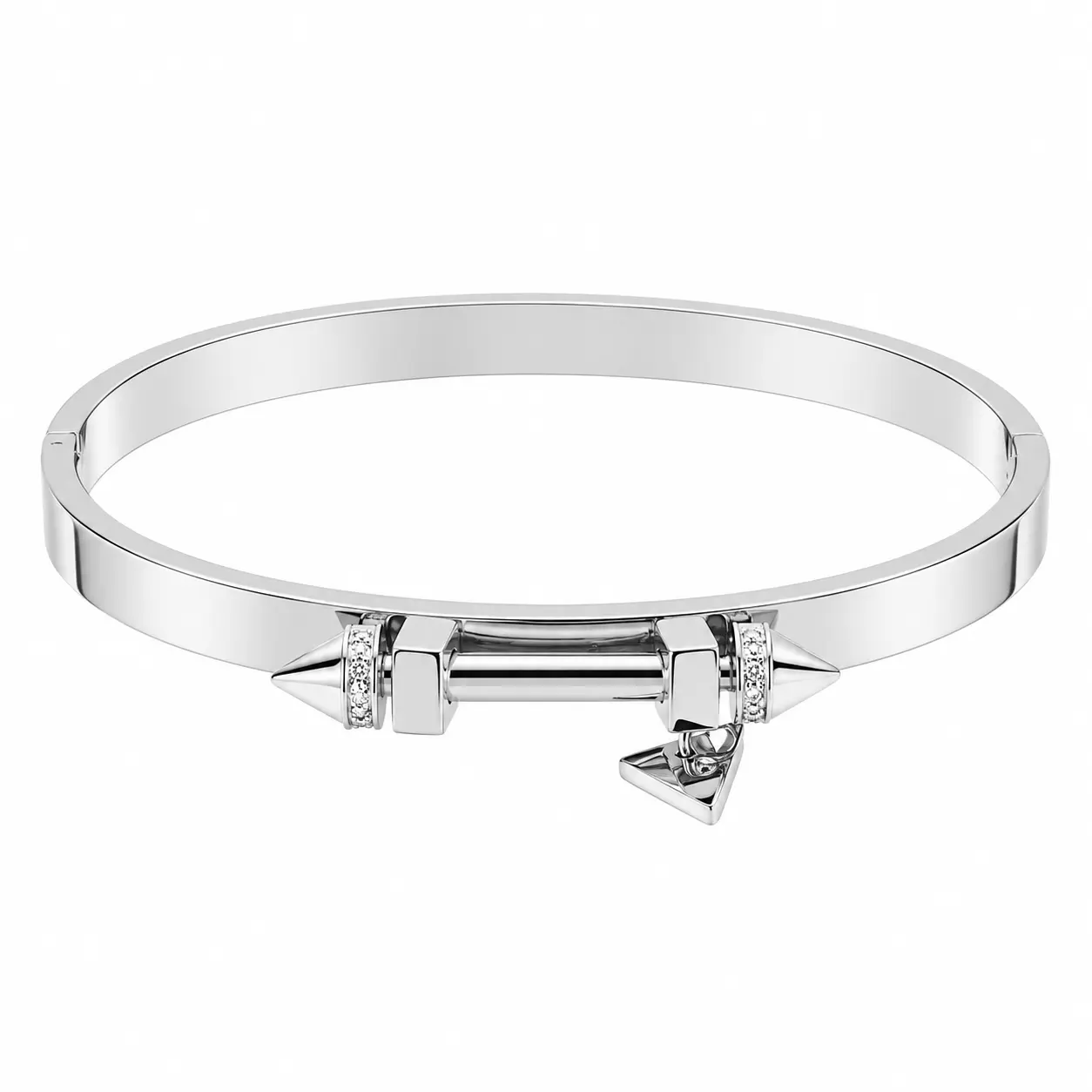 Silver Arrow Spike Bangle