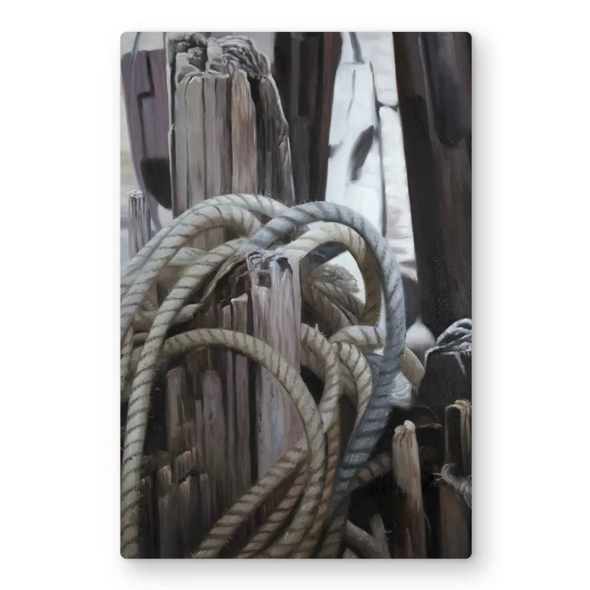 Begin Home Decor C1MP2436S46BHT 24 x 36 in. Driftwood - Sea Bedroom Metal Print Wall Art - Ocean Art