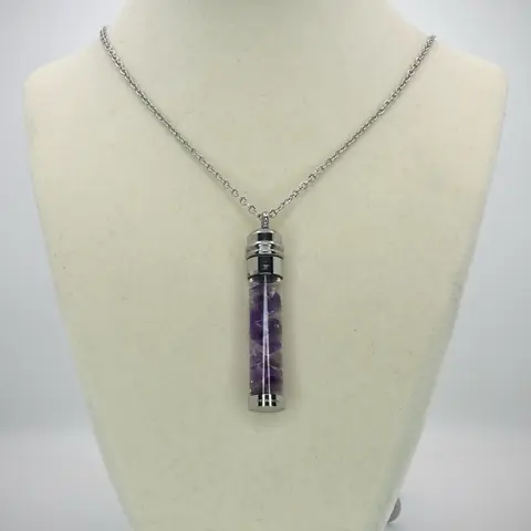 Amethyst Moon Water Necklace