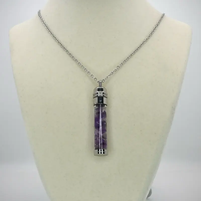 Amethyst Moon Water Necklace