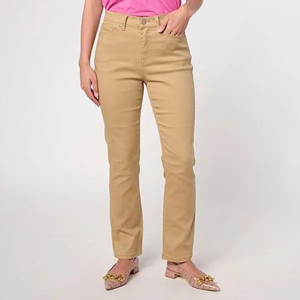 DG2 by Diane Gilman Virtual Stretch Denim Straight Leg Jean DG2 by Diane Gilman Virtual Stretch Denim Straight Leg Jean