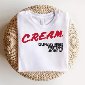 Cream T shirt