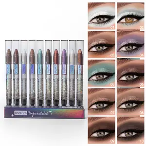Multifunctional Glitter Eyeshadow Stick, Long-Lasting Waterproof Eye Makeup Tool, Smudgeproof & Sweatproof Design for Daily Use