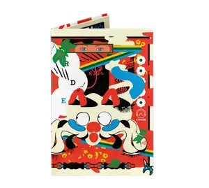 Chaotic Beauty Micro Wallet - Waterproof, Eco-Friendly, RFID Protection, 1.3mm Slim, Compact Design, 8 Card Slots, Artist Design