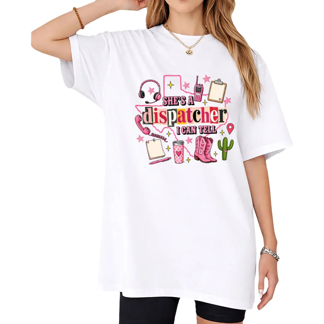 She's A Dispatcher I Can Tell Shirt, Western Dispatcher Tee, 911 Dispatcher Gift, Emergency Dispatch Shirt, Telecommunicator Tee