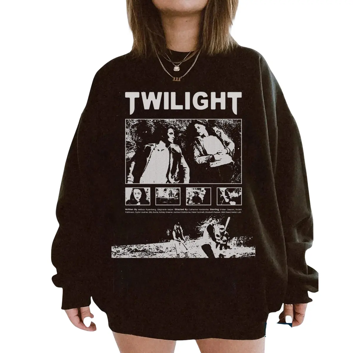 Twilight Saga Movie Sweatsthirt, Vintage Graphic Bella and Edward Movie Sweater, Classic Twilight Fan Merch