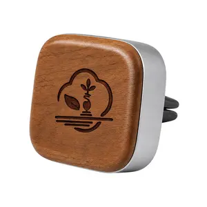 Walnut Wood Car Diffuser – Magnetic Vent Clip Air Freshener