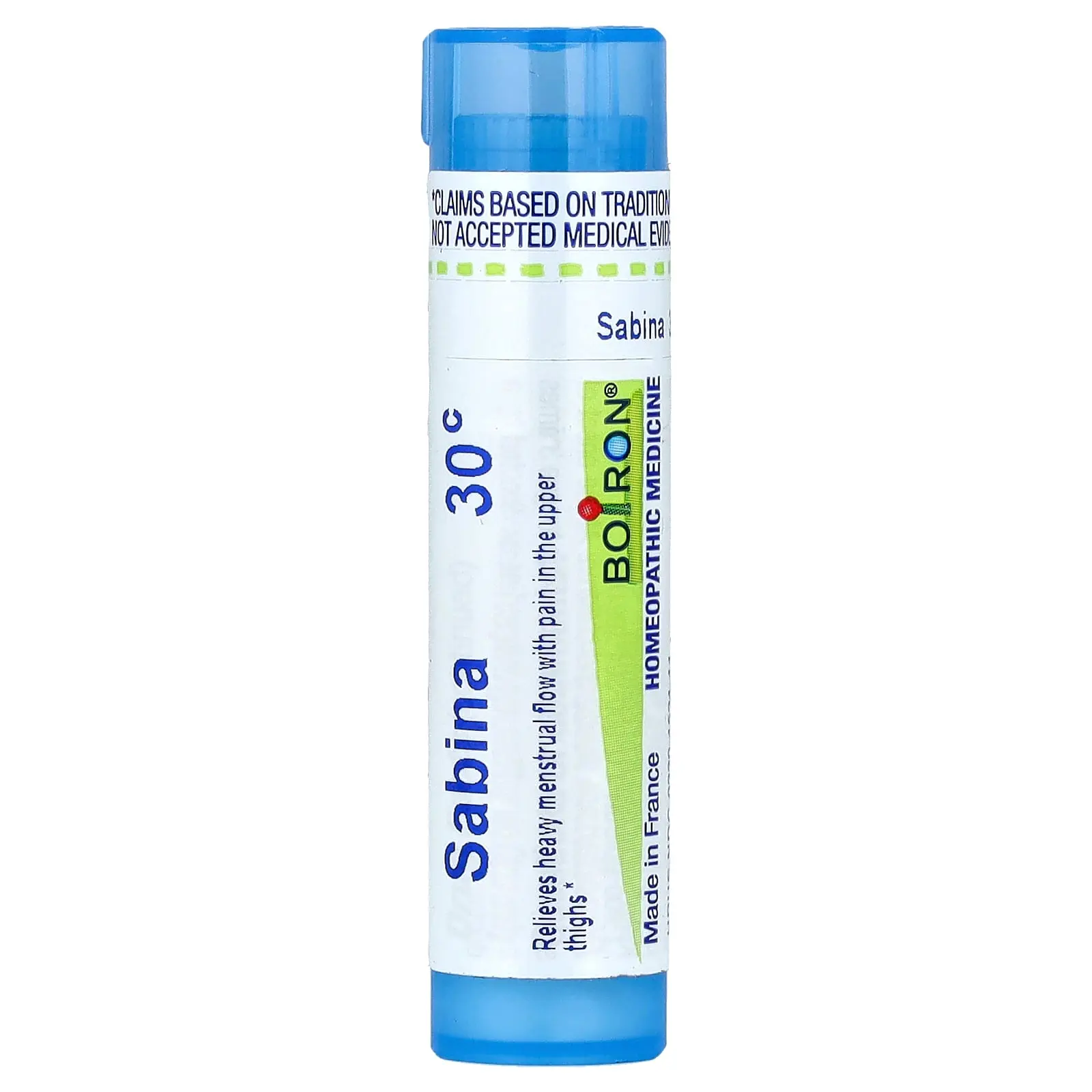 Boiron Sabina, 30C, Menstrual Pain Relief, Approx. 80 Pellets