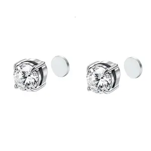 TOP-SELLING 1/2pack Magnetic Earrings, Non-piercing Stainless Steel Magnetic Stud Earrings for Men Women Non Piercing Clip on Earrings