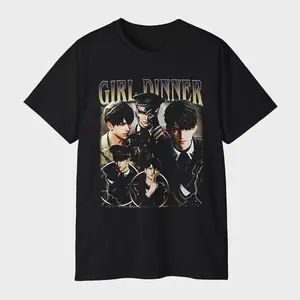 Vintage Caleb Girl Dinner Dark Lightning Love and Deepspace Graphic T-Shirt - Retro 90s Otome Game Bootleg Style Fan Gift Unisex Tee