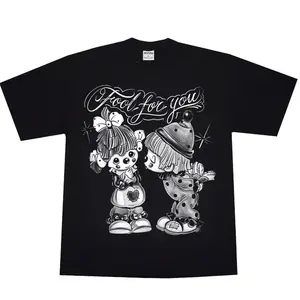 FEEGO Fool f You Chicano Clothing,Cholo Chola outfit Cotton Fabric Menswear Casual, Streetwear T-Shirt