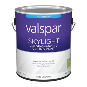Valspar 1 gal Color Changing Ceiling Paint, White - Pack of 4 Valspar 1 gal Color Changing Ceiling Paint, White - Pack of 4