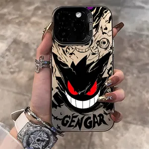 Cute G-Gengar Phone Case Protector for iPhone 16 15 14 13 12 11 Pro Max X XR XS Max 8 7 Plus, Anti-Drop Matte Back Cover, Creative Design, Accessories