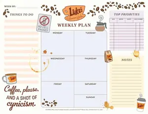 Gilmore Girls Weekly Planner Notepad -- Insight Editions, Miscellaneous Print