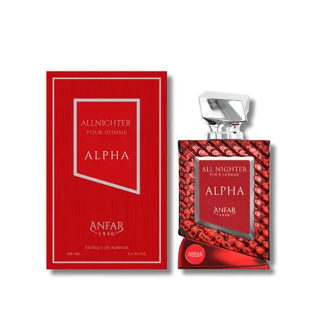Anfar Alpha All Nighter Pour Homme Intense Extrait De Parfum Spray - 3.4fl.oz Men's Aromatic Amberwood Woody EDP, Aromatic Cologne, Grapefruit Musky, Lemon, Citrus Spark, Long-Lasting Trail, Elegant Evening Depth, Signature Scent, Mensfashion, Single Item