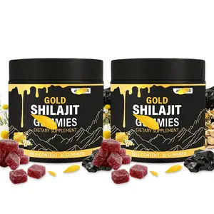 Gold Shilajit Gummies- Organic Manuka Honey,  Energy &Stamina, Sports and Fitness, 30 Count Dietary Supplement,  Men & Women