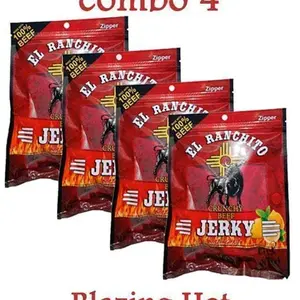 Blazing Hot El Ranchito Crunchy Beef Jerky Net Wt. 2 oz