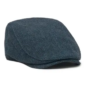 The G.O.A.T. Collectors Edition Boston Scally Cap - Patriot Blue Herringbone