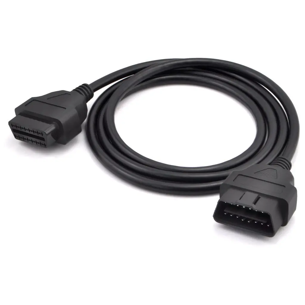 5ft 150cm 1.5M OBD-II OBD2 16 Pin Auto  Male to Female Extension  Diagnostic Extender Cord Adapter