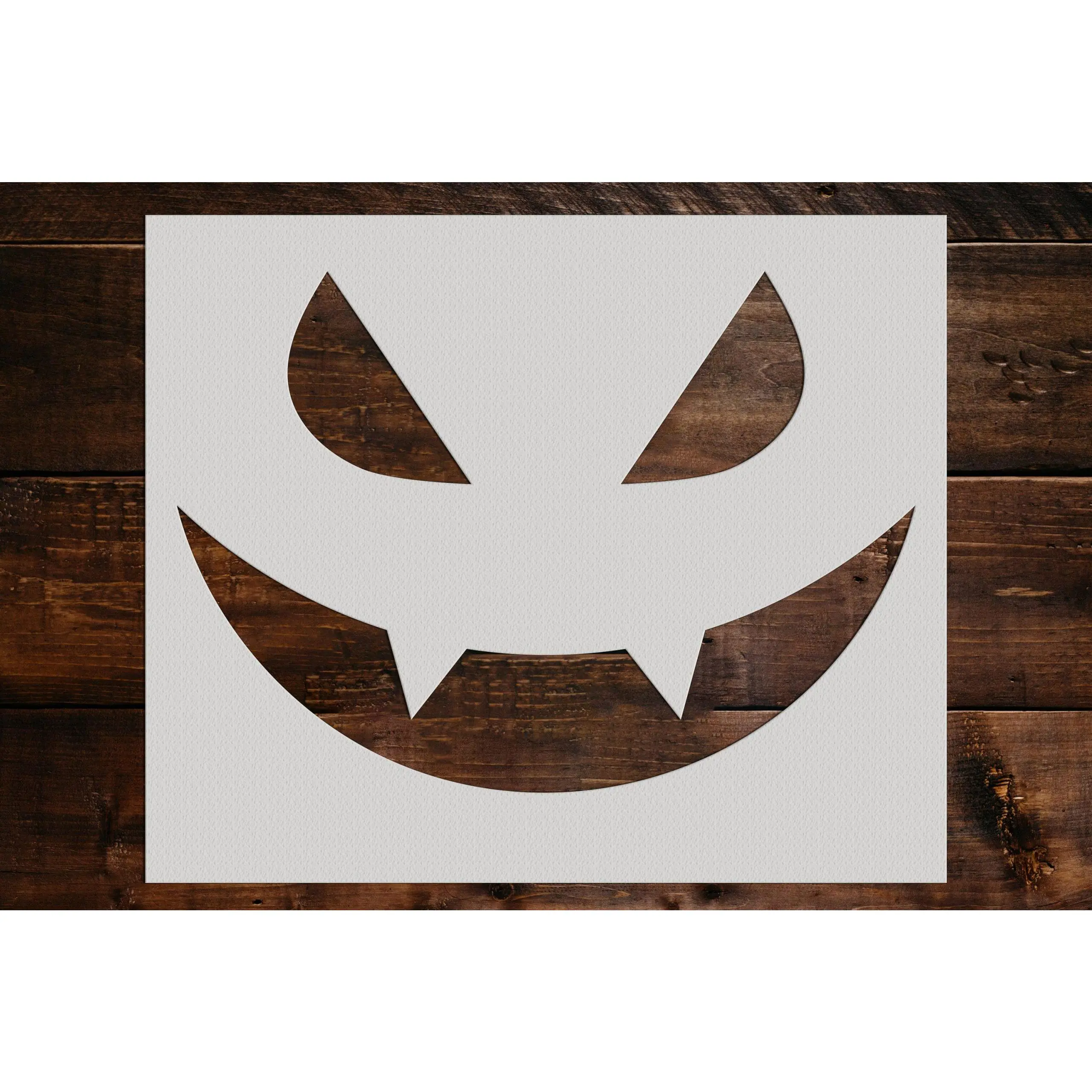 Pumpkin Face Stencil - Art and Wall Stencil