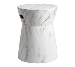 Balboa Faux Marble Garden Stool by Valerie