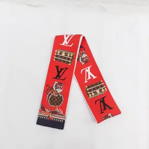 Pre-owned Louis Vuitton Multicolored Square Silk Twilly T10333712