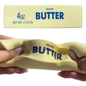Cute Butter Stress Ball, 2026 Upgrade Slow Rebound Stress Relief Toy, Relieve Pressure and Anxiety, Sensory Gift, Relax Hands