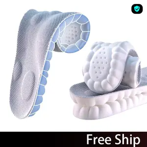 Breathable insole, outdoor sports shock-absorbing cushioning insole-Insoles for Women Man,Cloud insoles for Men Women,4D Cloud Soles for Men Soft Memory Foam Cushioning Insoles - Trim to Fit Steppers Insoles