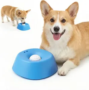 Slow Feeder Dog Bowls, Lick Sphere Puzzle Feeder for Liquid Treats, Non-Spill Puppy Lick Bowl for Bone Broth & Yogurt