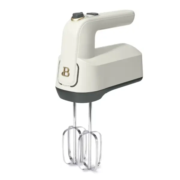 6-Speed Electric Hand Mixer, White Icing by Drew Barrymore