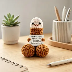 Novelty Hand Tool Set - Hardware Hand Tool Kit withHandmade Craft Soft Yarn Funny Positive Crochet Doll,Emotional Support Desk Buddy Gag Gift for BacheloretteBirthday, Girlfriend with Lighthearted Uplifting Message