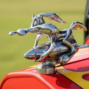 Wile E. Coyote & Rocket Hood Ornament   Silver Finish ACME Inspired Car Mascot   Custom Hot Rod, Rat Rod, Golf Cart, Boat, Truck Exterior Accessory