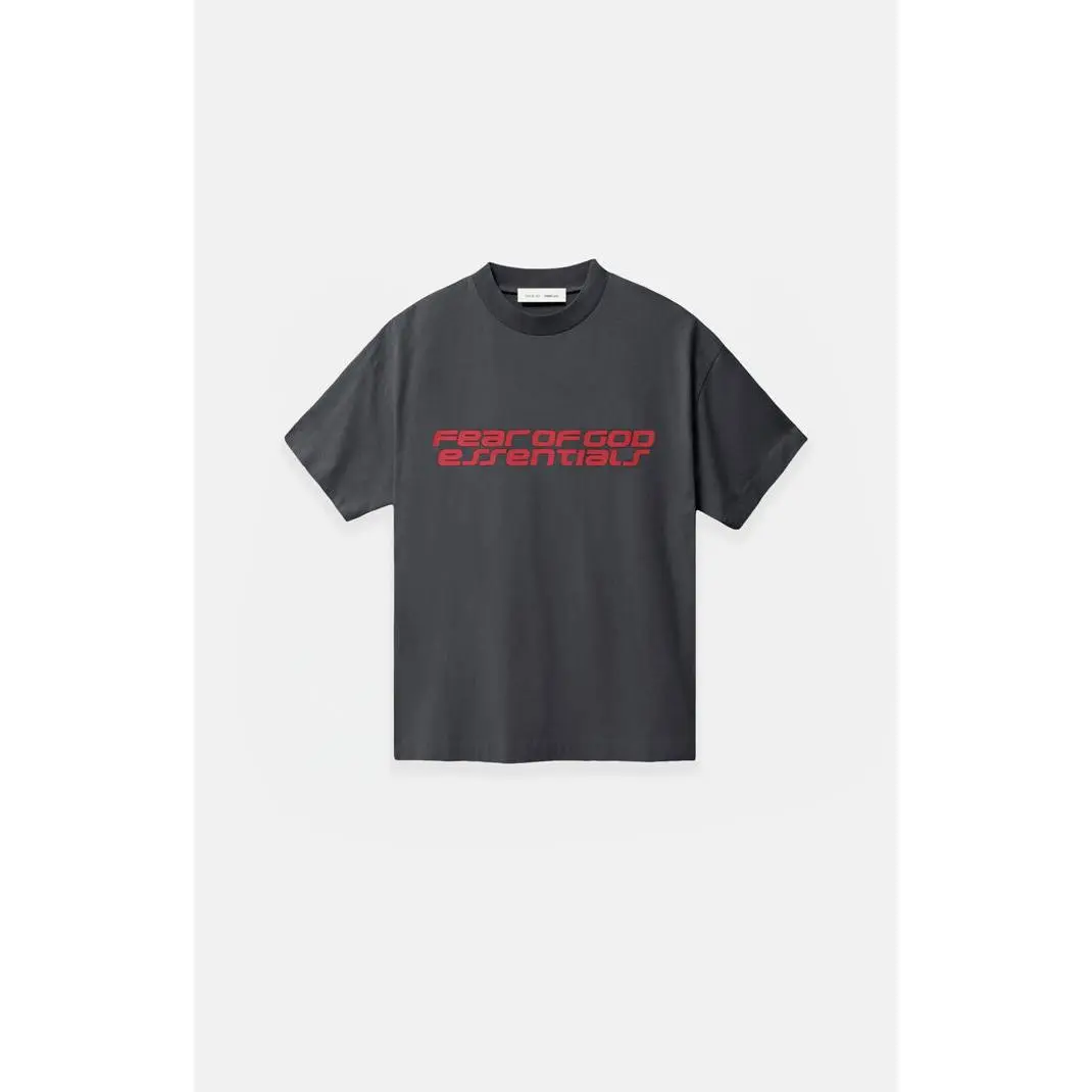 Fear of God ESSENTIALS Men's Kids Iron Gray Short Sleeve T-Shirt - Multicolor