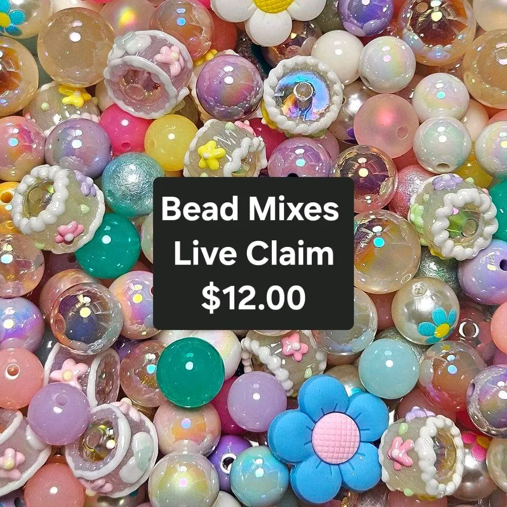 Acrylic Bead Mix for DIY Crafting - Colorful Variety and Round Designs Perfect for Crafting