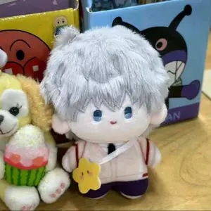 Love and Deepspace Xavier 10cm Dolls Plush Keychain with Star Bag Adjustable Fit Cotton Material Cartoon Characters Toy