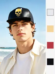 1PC men's and women's universal personalized crystal skull snake skin pattern flat brim baseball cap, trendy and versatile hip-hop sun hat, suitable for daily outdoor outings and street fashion combinations in spring and summer seasons, suitable as a gif