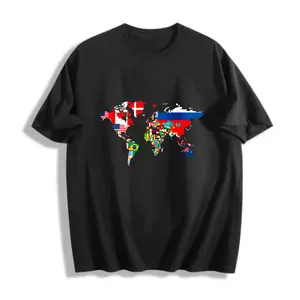 World Map Flags World Tshirts, International Country Flag Graphic Tee, Global Unity Travel Shirt, Patriotic World T-Shirt for Men Women, Travel Lover Gift