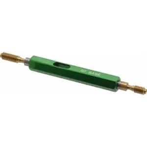 GF Gage Plug Thread Gage - #8-32 Thread, 3B Class, Double End Go & No Go, 0.1437" Go Pitch Dia, 0.1465" No Go Pitch Dia, Handle Included (W0164323BSTIN)