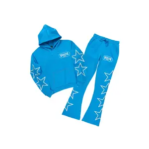 Alexius Blue Rhinestone Stacked Track Set